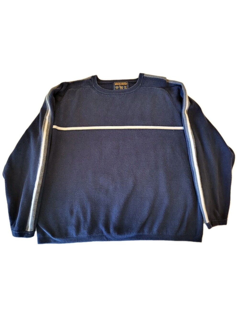 Vintage Woolrich Men’s Sz X-Large Pullover Sweatshirt Navy Crew Neck Heavyduty